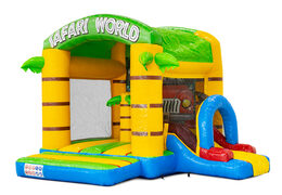 Castillo Hinchable Multibox con cubierta Safari