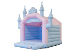 Estandár Castillo Pastel morado-azul Castillo Hinchable