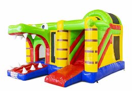 Castillo Hinchable Multi Obstáculos Cocodrilo