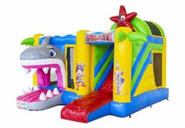 Castillo Hinchable Multi Obstáculos Pirata