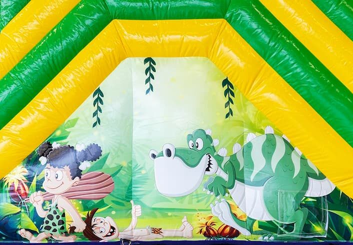 Venta de hinchables profesionales - Tobogán con piscina tema Dino de alta calidad