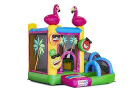 Castillo Hinchable de Mini con Tobogán - Flamencos