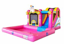 Castillo acuático Multi Splash tema Unicornio