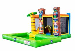 Castillo acuático Multi Splash tema Hawaii