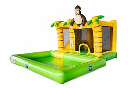 Castillo acuático Multi Splash tema Selva