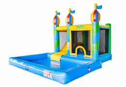 Castillo acuático Multi Splash tema Fiesta