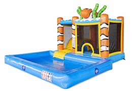 Castillo acuático Multi Splash tema Mundo Marino