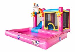 Castillo acuático Multi Splash tema Unicornio