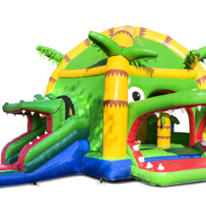 Combinado Cocodrilo Súper Castillo Hinchable