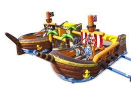 La batalla de barcos Pirata
