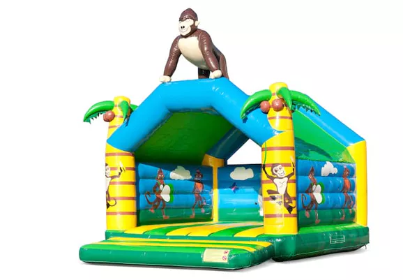 Selva con Gorila Súper Castillo Hinchable