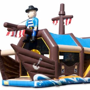 Venta de Castillo Hinchable Barco Pirata con Cañones de Bolas – Alta Calidad