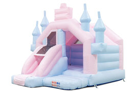 Slide Combo rosa-azul Castillo Hinchable