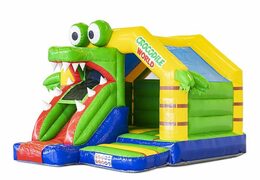 Slide Combo Cocodrilo Castillo Hinchable