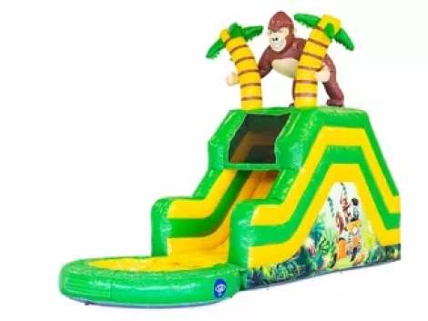 Tobogán-hinchable-con-piscina-tema-Selva-masquehinchables.es-masquehinchables-venta-barcelona-espana