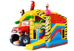 Castillo Hinchable Multiplay Amazon Safari Cubierto
