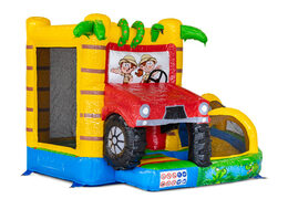 Castillo Hinchable de Mini con Tobogán – Safari Amazónico