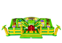 Mundo deslizante 15m Dino Castillo Hinchable